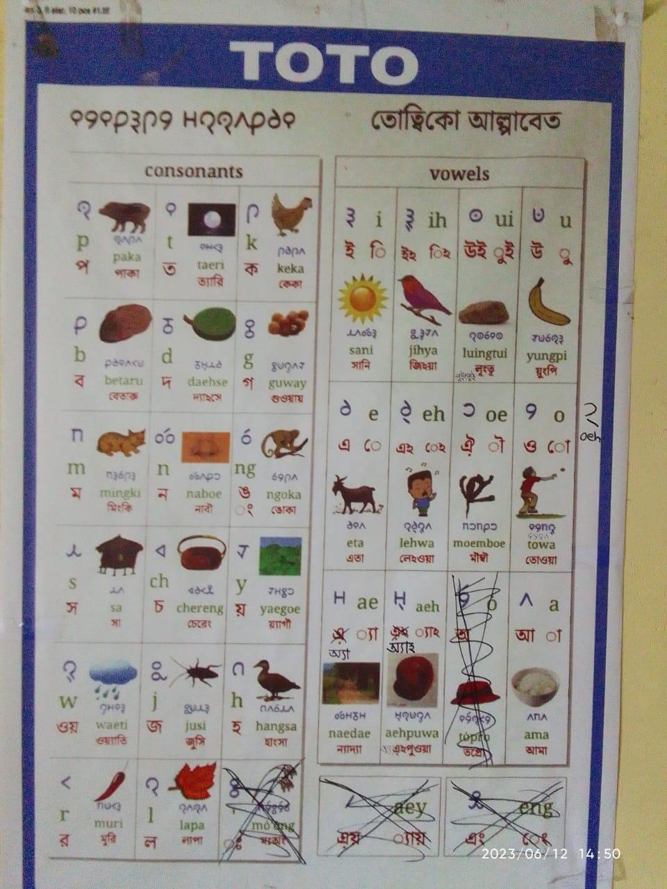 toto chart